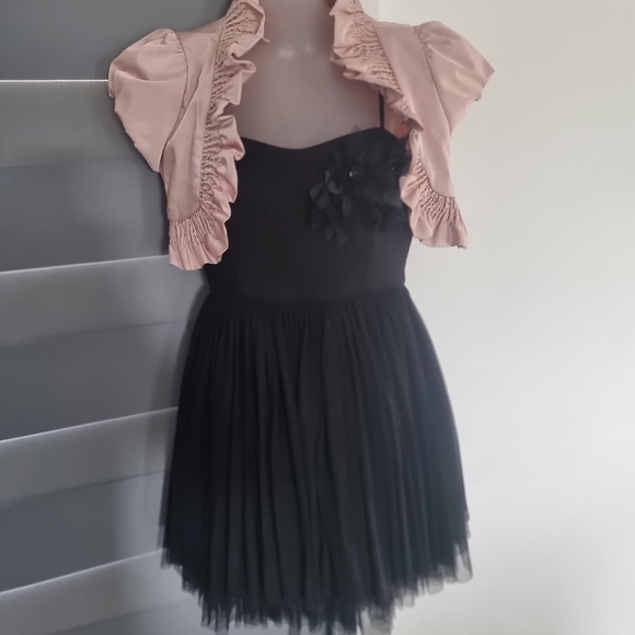 ✨️Womens Pink bolero jacket in dusty pink✨️ - Picture 9 of 11